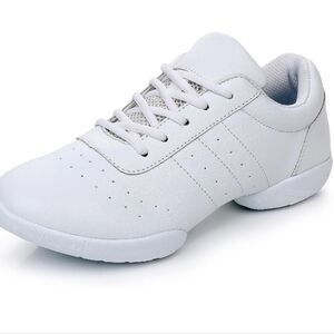 White Dance Aerobic Cheer Running Athletic Sneakers New